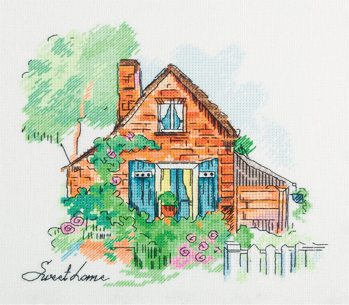 Borduurpakket Gezellig huis