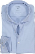 OLYMP - Overhemd Level 5 24/Seven Blauw - 43 - Heren - Body-fit