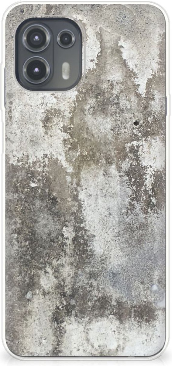 Motorola Edge 20 Lite TPU Siliconen Hoesje Beton Print