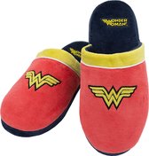 FUNIDELIA Wonder Woman pantoffels voor vrouwen - 37-41 - Rood