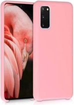 LuxeBass Hoesje geschikt voor Samsung Galaxy A20E siliconen hoesje - Licht roze - telefoonhoes - gsm hoes - gsm hoesjes