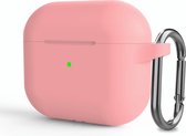 Case Cover geschikt voor geschikt voor Apple Airpods 3 - Siliconen Roze | Watchbands-shop.nl