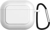 Case Cover geschikt voor geschikt voor Apple Airpods 3 - Siliconen Wit | Watchbands-shop.nl