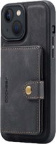 ShieldCase Staande leren portemonnee case geschikt voor Apple iPhone 13 telefoonhoesje met ruimte voor pasjes - zwart