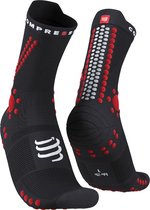 Compressport Pro Racing Socks v4.0 Trail Black/Red - Hardloopsokken