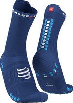 Compressport Pro Racing Socks v4.0 Trail Sodalite/Fluo Blue - Hardloopsokken