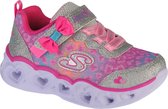 Skechers Heart Lights Untamed Hearts 302088N-SLHP, voor meisje, Zilver, Sneakers,Sportschoenen, maat: 24