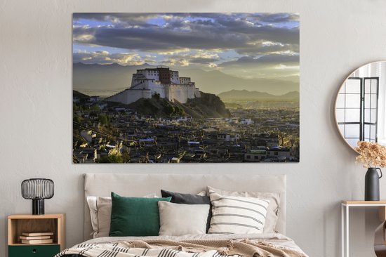 Peinture sur toile Tashilhunpo - 150x100 cm - Décoration murale