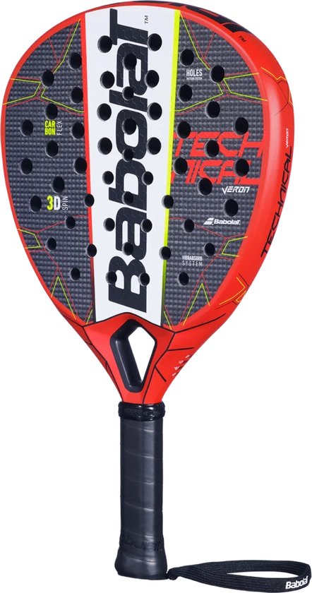 Babolat Padelracket Technical Veron 2022 zwart rood bol