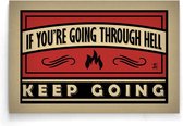 Walljar - Keep Going - Muurdecoratie - Poster