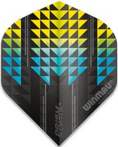 WINAMU - Prism Alpha Zwart en Geel Dartvluchten - 1 set per pakket (3 dartvluchten in totaal)