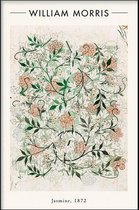 Walljar - William Morris - Jasmine - Muurdecoratie - Canvas schilderij