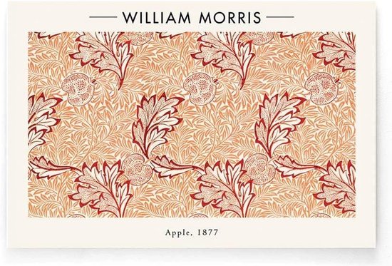 Walljar - William Morris - Apple - Muurdecoratie - Poster