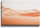 Walljar - Voetstappen In De Woestijn - Muurdecoratie - Canvas schilderij