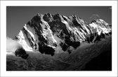 Walljar - Les Grandes Jorasses - Zwart wit poster