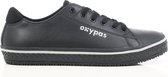 Oxypas Sneaker leer Clark - Zwart - 41