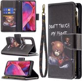 Fonu Oppo A54 5G - Oppo 74 5G Wallet hoesje - Don't Touch Me