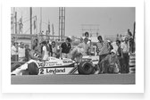 Walljar - Formule 1 Williams-Ford '81 - Zwart wit poster