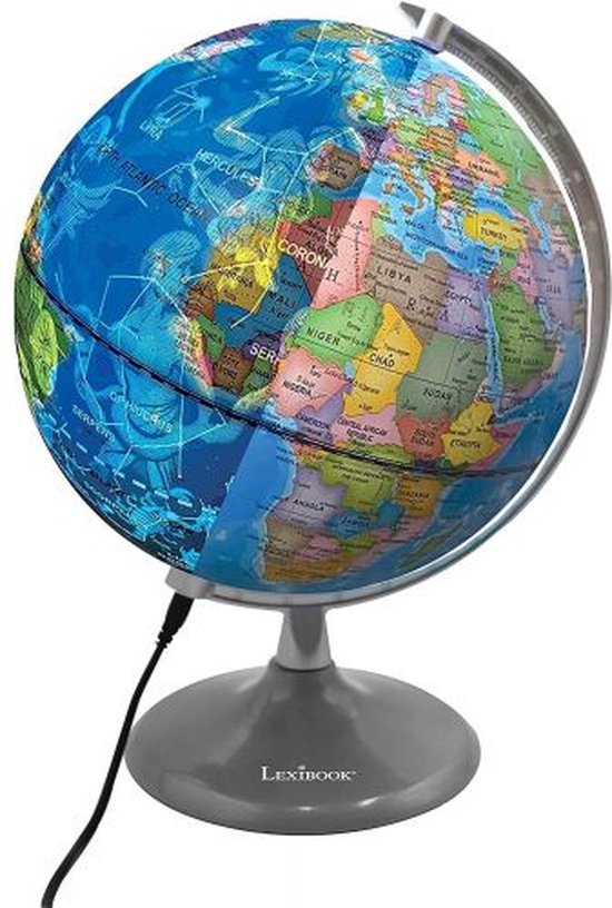 Globe lumineux jour et nuit - carte de la Terre pendant la journée et carte  des... | bol.com