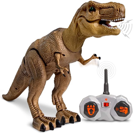 Aanpassen cijfer botsen Discovery Kids RC T-Rex Dinosaurus – bewegende en lopende dinosaurus – met  geluid en... | bol.com