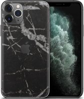 dskinz Telefoonsticker Back Skin for Apple iPhone 11 Pro Max Black Marble