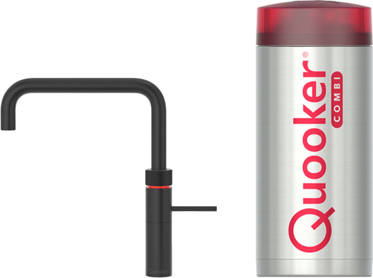 Quooker Fusion Square Mat Zwart met Combi Boiler + thumbnail 2