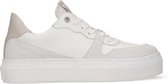 Sacha - Dames - Witte leren sneakers - Maat 37