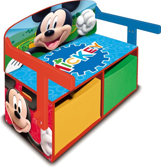 Arditex Opbergbank Mickey Mouse 60 X 56 Cm Hout Blauw 3-delig — afbeelding 2