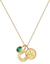 Nenalina Dames Ketting Hoefijzer - 925 Sterling Zilver Verguld