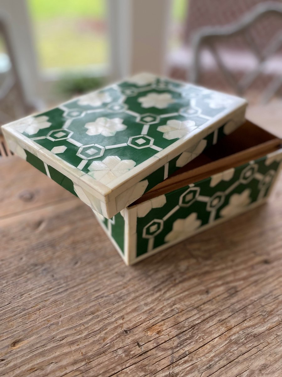 Inlay Doos Decoratieve doos bone inlay meerdere kleuren | bol.com