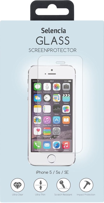 Selencia Screenprotector Geschikt voor iPhone SE (2016) / 5 / 5s Tempered Glass - Selencia Gehard Glas Screenprotector