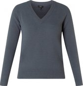 YESTA Damaris Trui - Dark Grey Blue - maat 0(46)