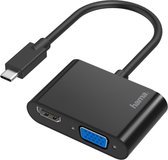 Hama Video-adapter 2in1 USB-C-stekker - VGA & HDMI™-aansluiting Ultra-HD 4K