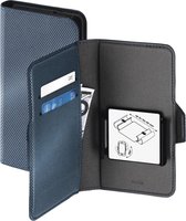 Hama Booklet Smart Move - Metallic Mt. XL App. Tot 7,1 X 14,4 Cm Staalblauw