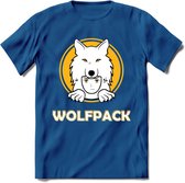 Saitama T-Shirt | Wolfpack Crypto ethereum Heren / Dames | bitcoin munt cadeau - Donker Blauw - XXL