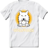 Saitama T-Shirt | Wolfpack Crypto ethereum Heren / Dames | bitcoin munt cadeau - Wit - S