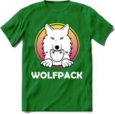 Saitama T-Shirt | Wolfpack Crypto ethereum Heren / Dames | bitcoin munt cadeau - Donker Groen - 3XL