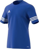 adidas Entrada 14 Jersey  Sportshirt - Maat 128  - Unisex - blauw/wit