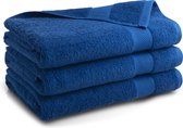 Katoenen handdoek - 3 stuks - 70x140 - kobalt