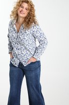 Paprika Dames Hemd Romy met bloemenprint - Outdoorblouse - Maat 46