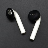 Mobigear Earbuds Siliconen Hoesje Geschikt voor Apple AirPods 1 - Zwart