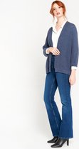 LOLALIZA Gebreide cardigan - Blauw - Maat L/XL