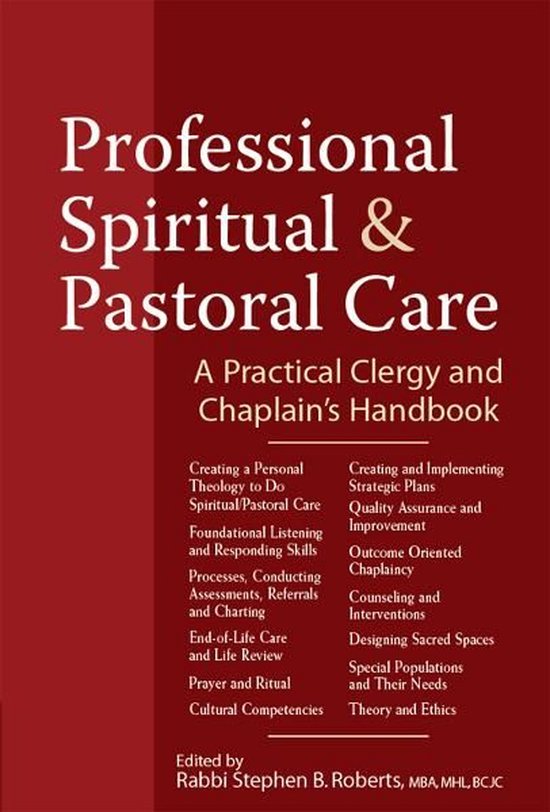 Boek cover Professional Spiritual & Pastoral Care van Stephen B. Roberts (Onbekend)