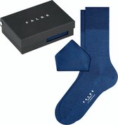 FALKE Airport Pocket Square Box hoge kwaliteit ademend mid-rise warme dikke winter ondoorzichtig geschenkset Merinowol Katoen Blauw Heren sokken - Maat 43-44