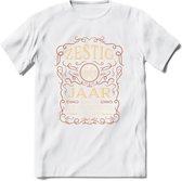 60 Jaar Legendarisch Gerijpt T-Shirt | Roest - Ivoor | Grappig Verjaardag Cadeau | Dames - Heren | - Wit - XL
