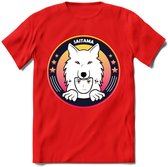 Saitama T-Shirt | Wolfpack Crypto ethereum Heren / Dames | bitcoin munt cadeau - Rood - XXL