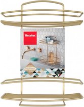 Metaltex Badkamerrek Onda 26x11x35 cm Goud