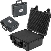 AREBOS Waterdichte Camera Koffer - Transportkoffer - Beschermhoes met blokschuim - 15L