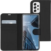 Accezz Hoesje Geschikt voor Samsung Galaxy A53 Hoesje Met Pasjeshouder - Accezz Wallet Softcase Bookcase - Zwart