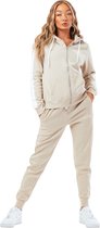 Justhype Bundle Set Tracksuit VWF-166, Vrouwen, Beige, Trainingspak, maat: 38